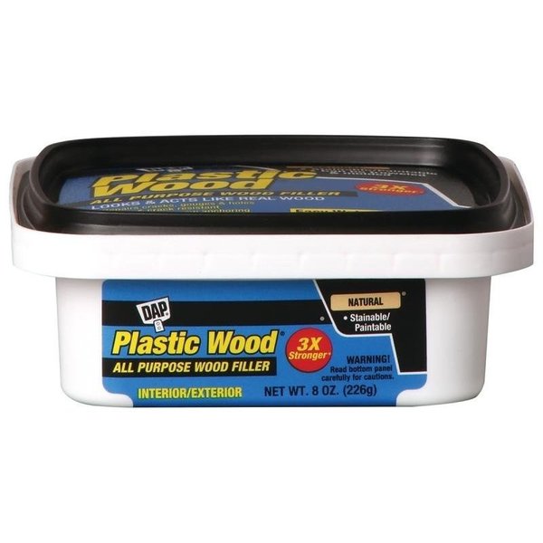 Dap Plastic Wood 0 Wood Filler, Paste, Musty, Natural, 8 oz 8135